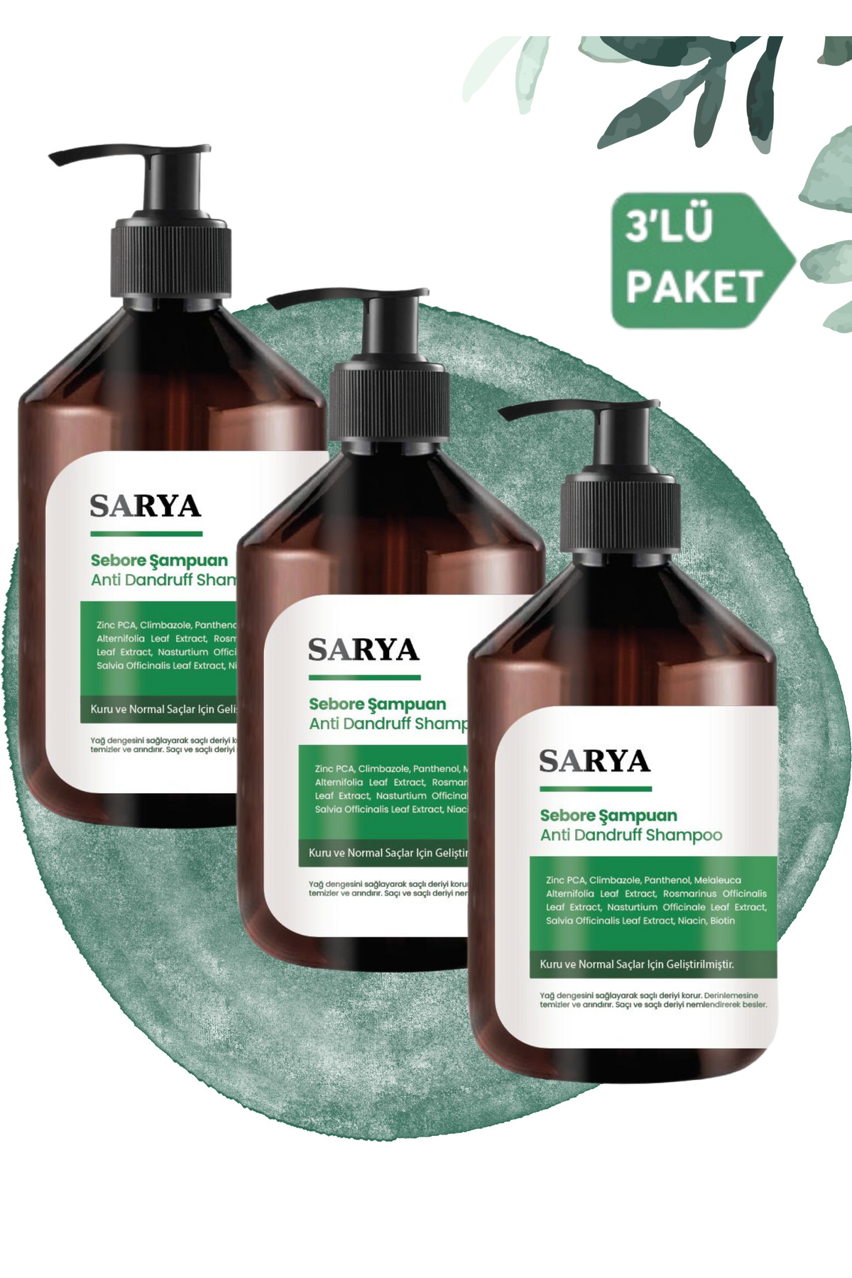 Sarya Sebore Anti Dandruff Kepek Karşıtı Şampuan 500 Ml - Kuru Ve Norma