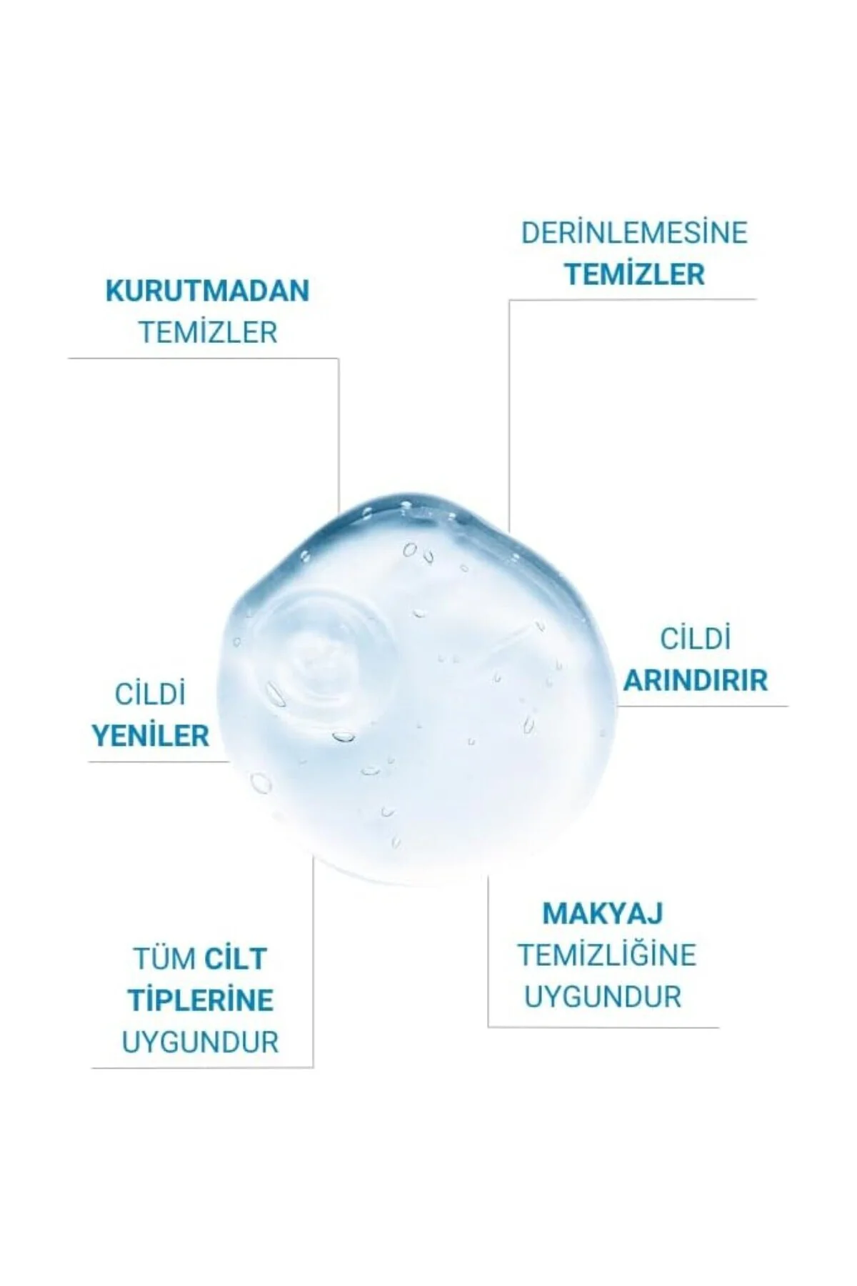 Sebum Dengeleyici, ve Siyah Nokta Karşıtı Yüz Temizleme Jeli Tüm 