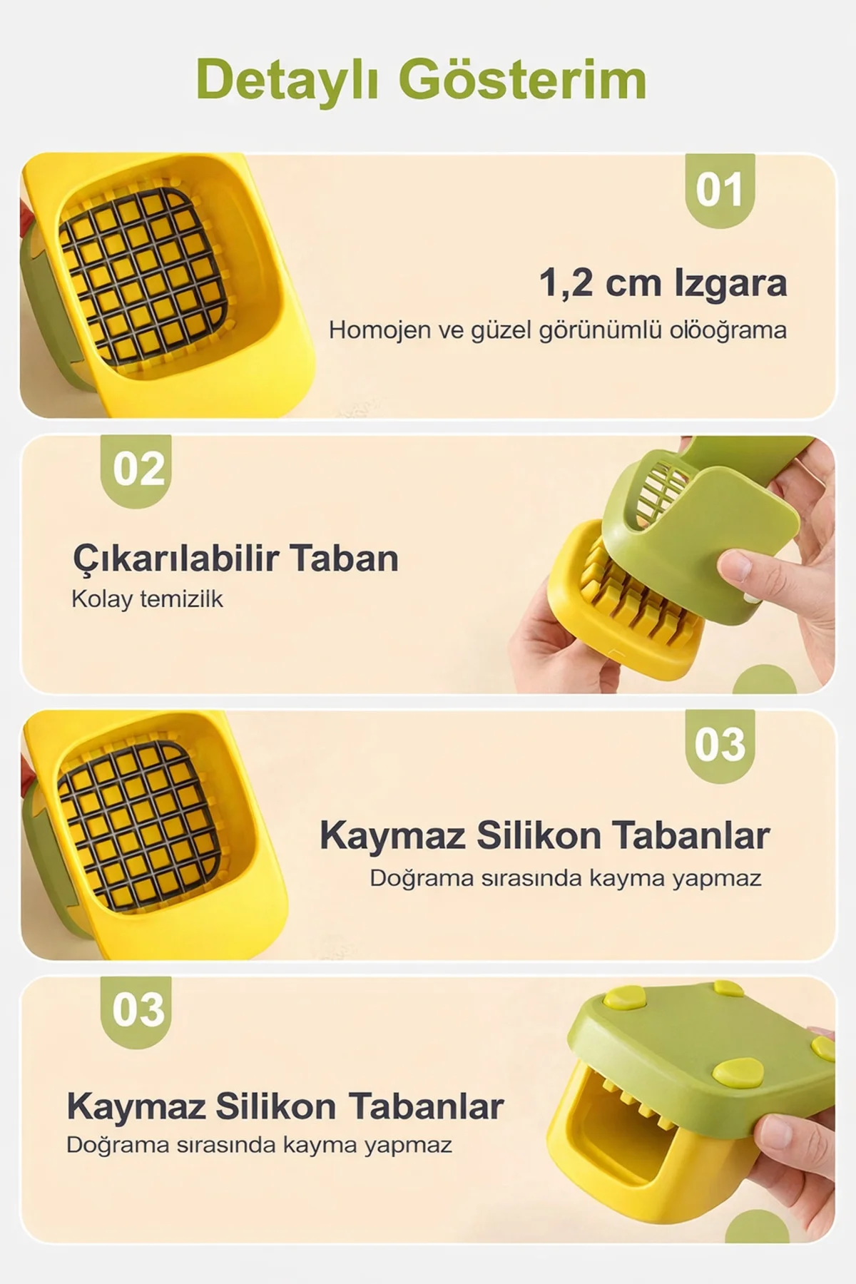 Sebze Meyve Doğrama Multifonksiyon Pratik Hızlı Kesim Kolay Kulla