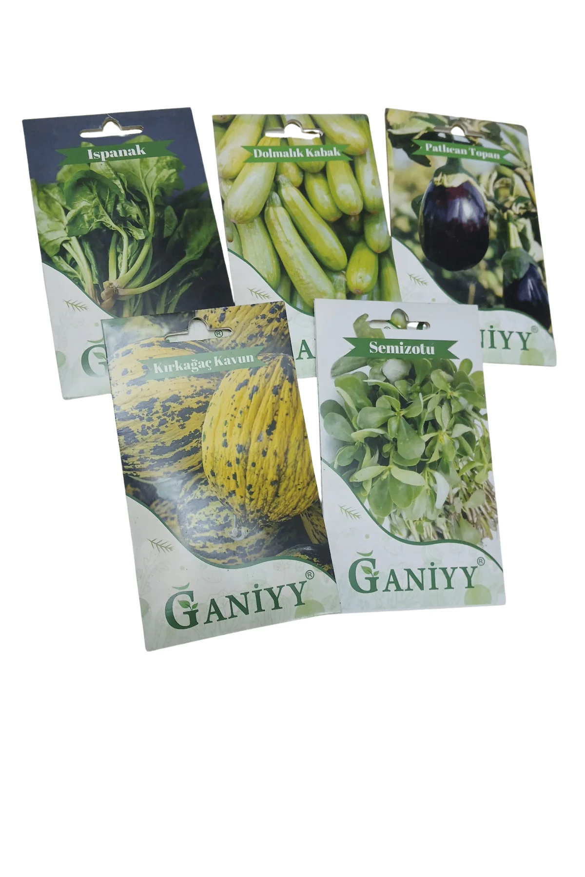 Sebze Tohumları Paketi 5 Çeşit Tohum 5 gr x 5adet
