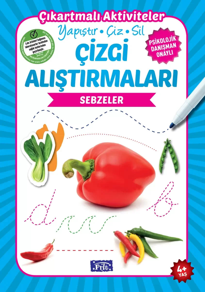 Sebzeler - Çizgi Alıştırmaları Sebzeler - Çizgi Alıştırmaları