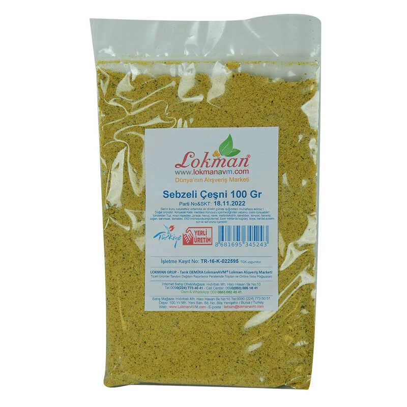 Sebzeli Çeşni Karışık Baharat 100 Gr - Lezzet Bombası