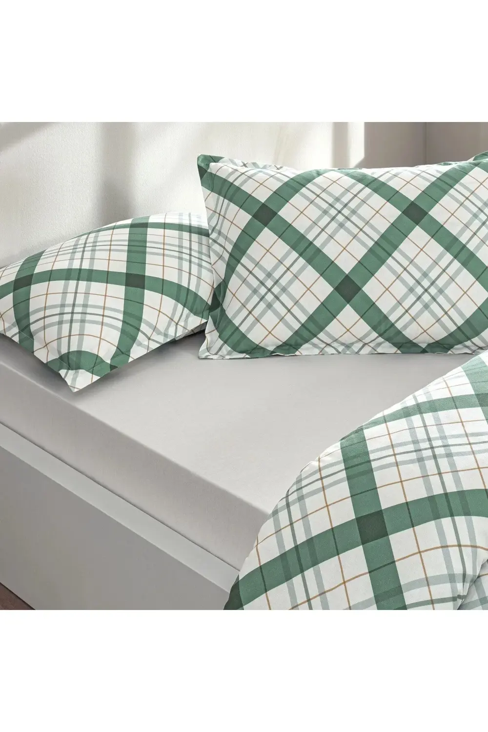 Seç&ser Çift Kişilik Nevresim Takımı Greeny Yeşil ( Iki Tarafı De