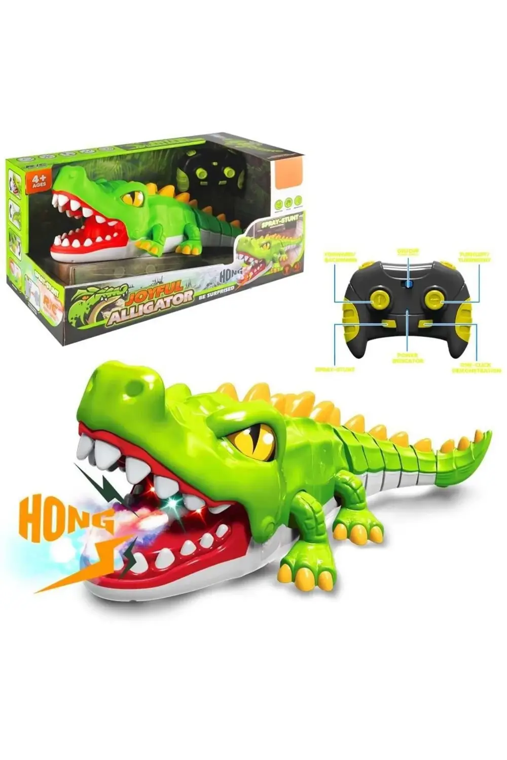 SEÇTİM ALDIMLİMON 1376A KUMANDALI TİMSAH SPREYLİ R/C SESLİ IŞIKLI