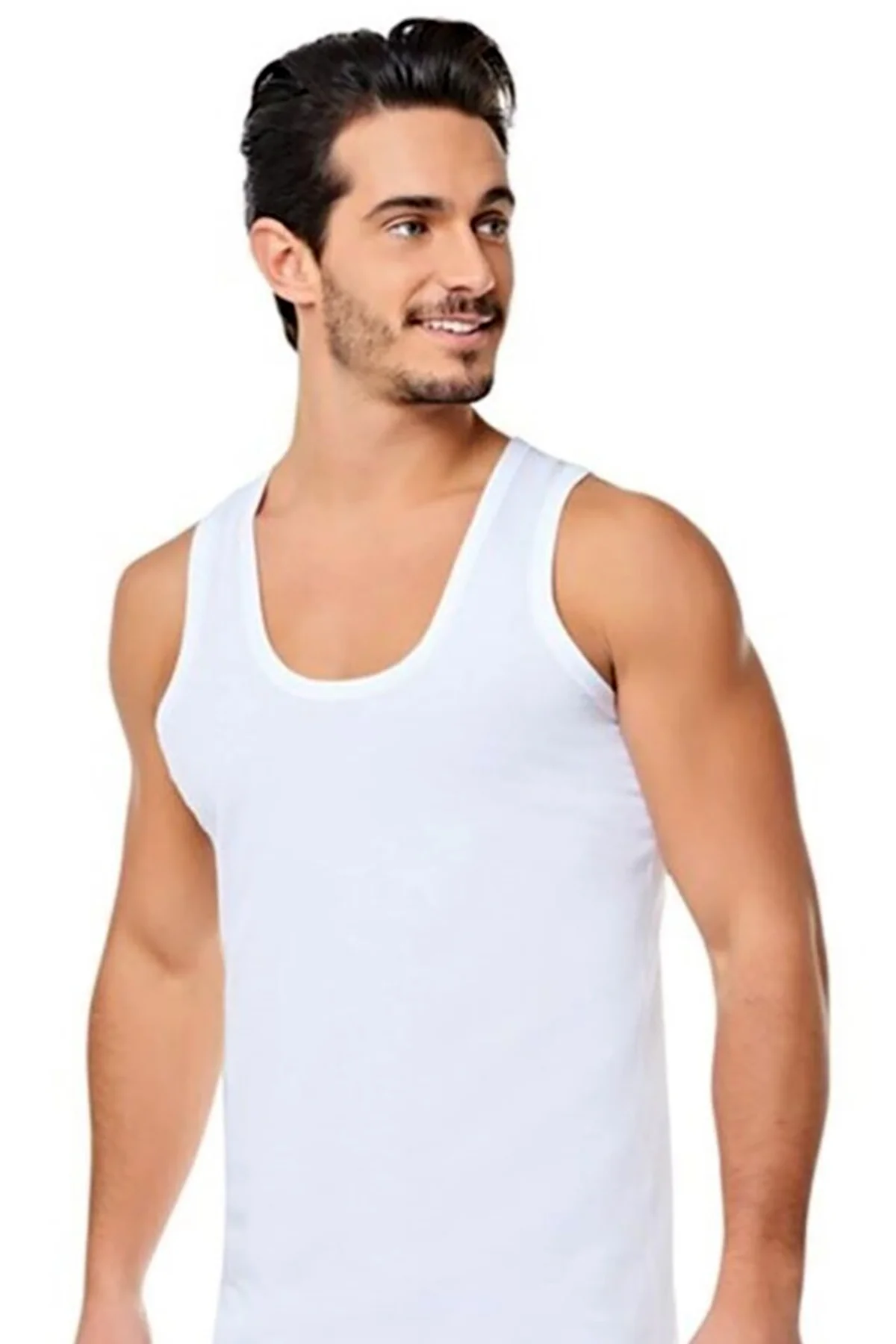 SEDEF 1001 NO:5 BEDEN XL 3 LÜ PENYE ERKEK ASKILI ATLET BEYAZ