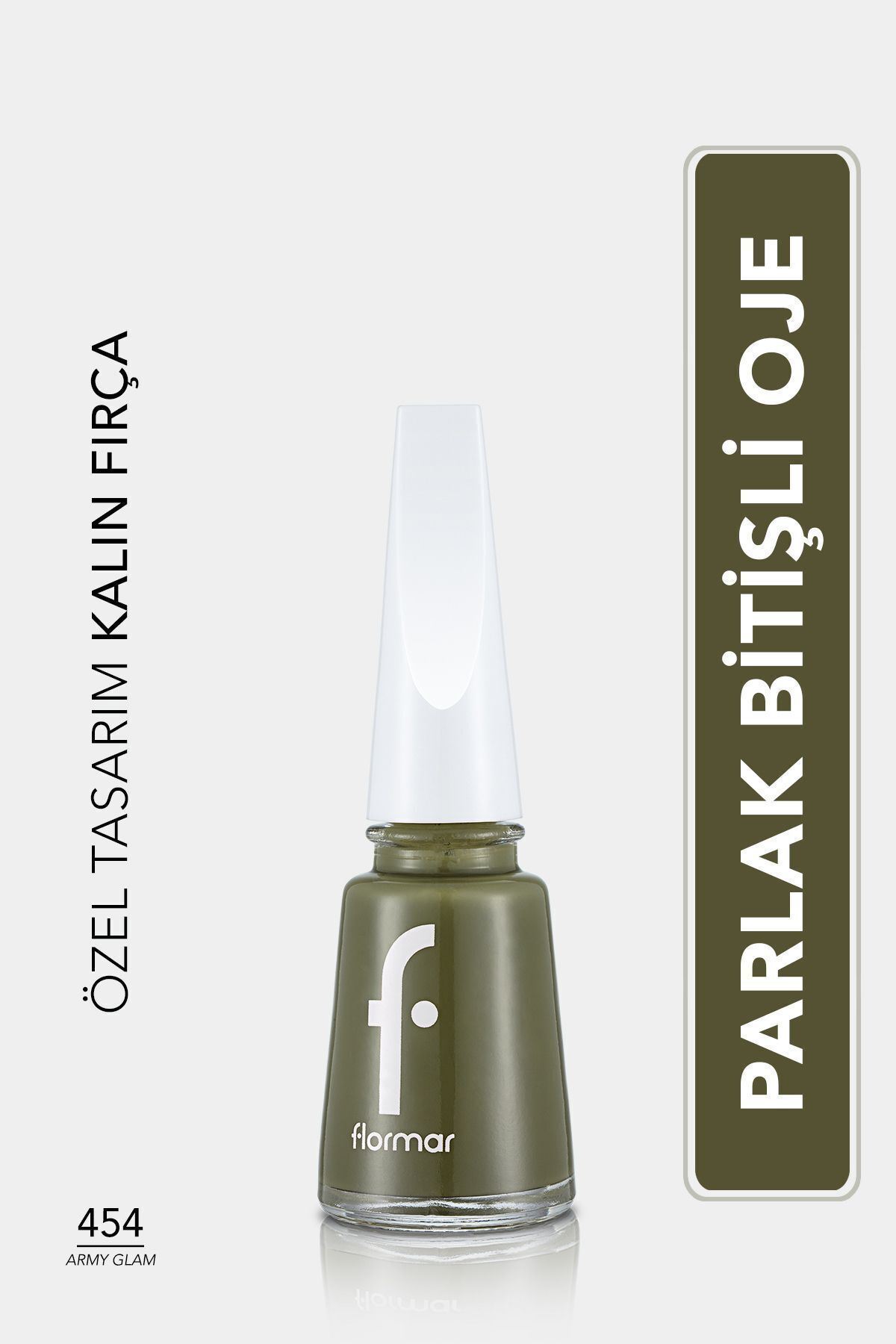 Flormar Sedefli Parlak Oje 454(Yeşil) Nail Enamel-