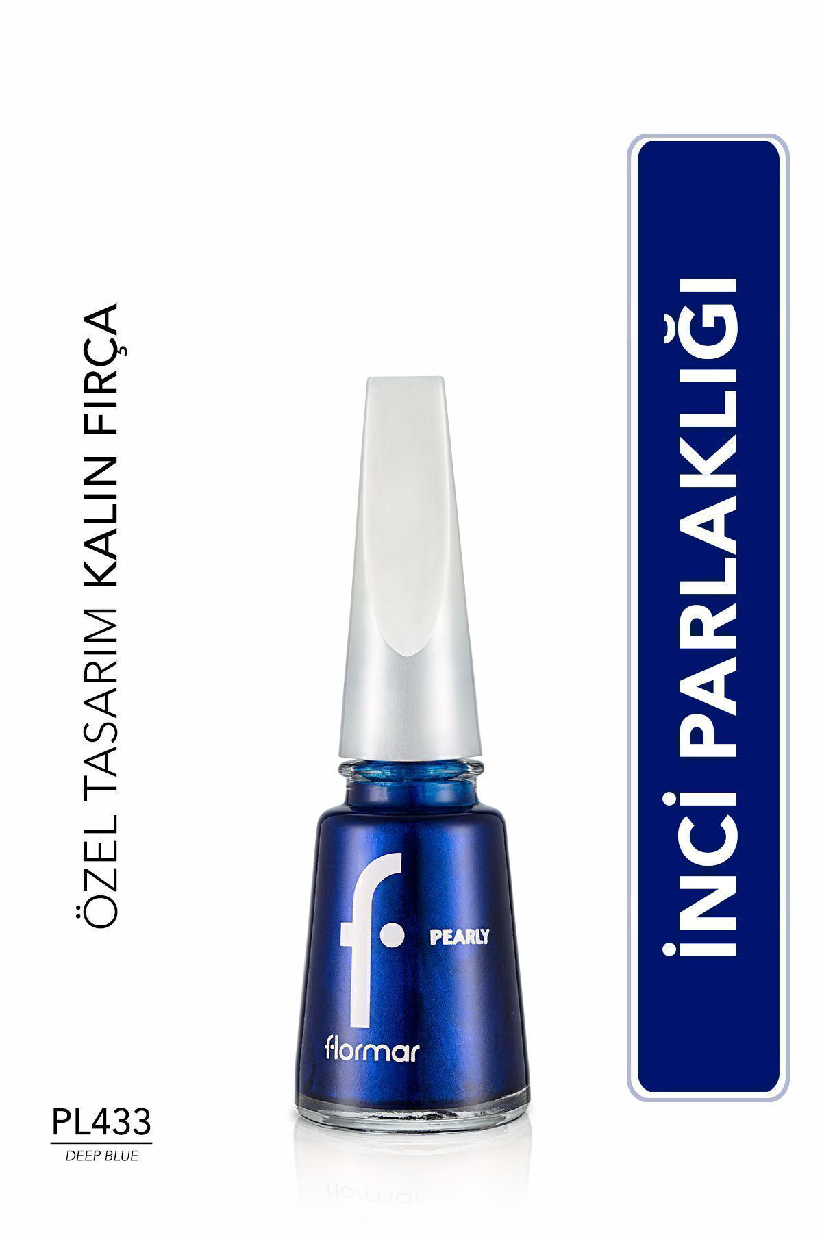 Flormar Sedefli Parlak Oje (Mavi) - Pearly Nail Enamel - Pl433 Deep Blue