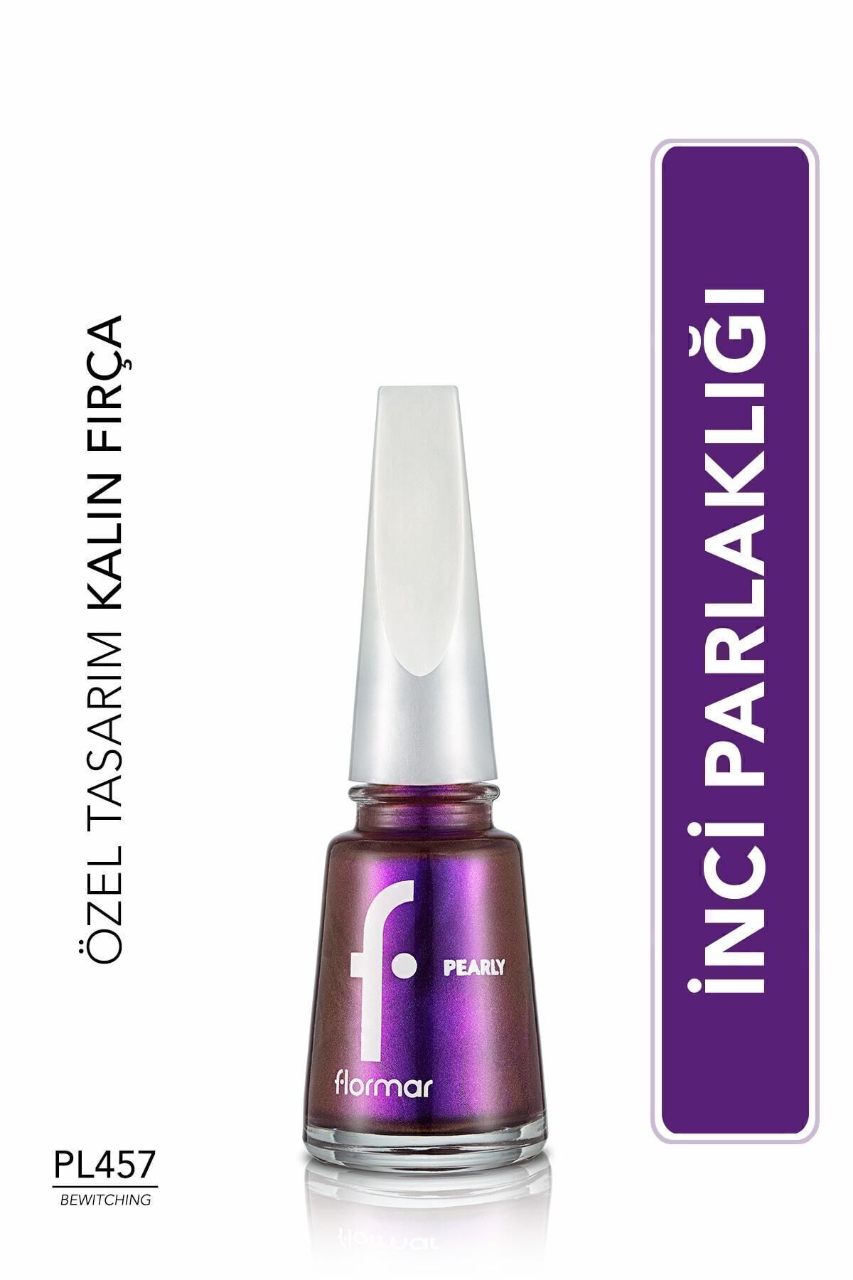 Flormar Sedefli Parlak Oje (Mor) - Pearly Nail Enamel - Pl457 Bewitching