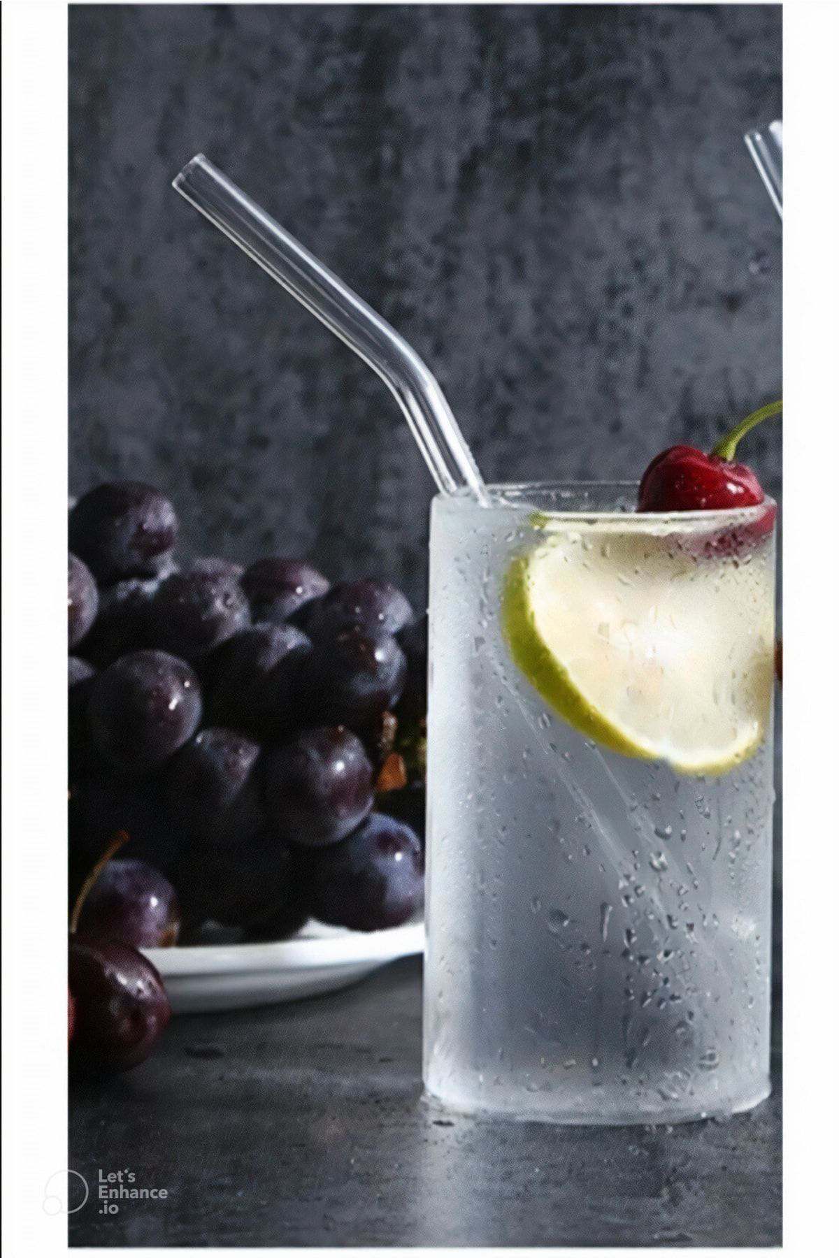 Şeffaf 6'lı Cam Eğimli Pipet