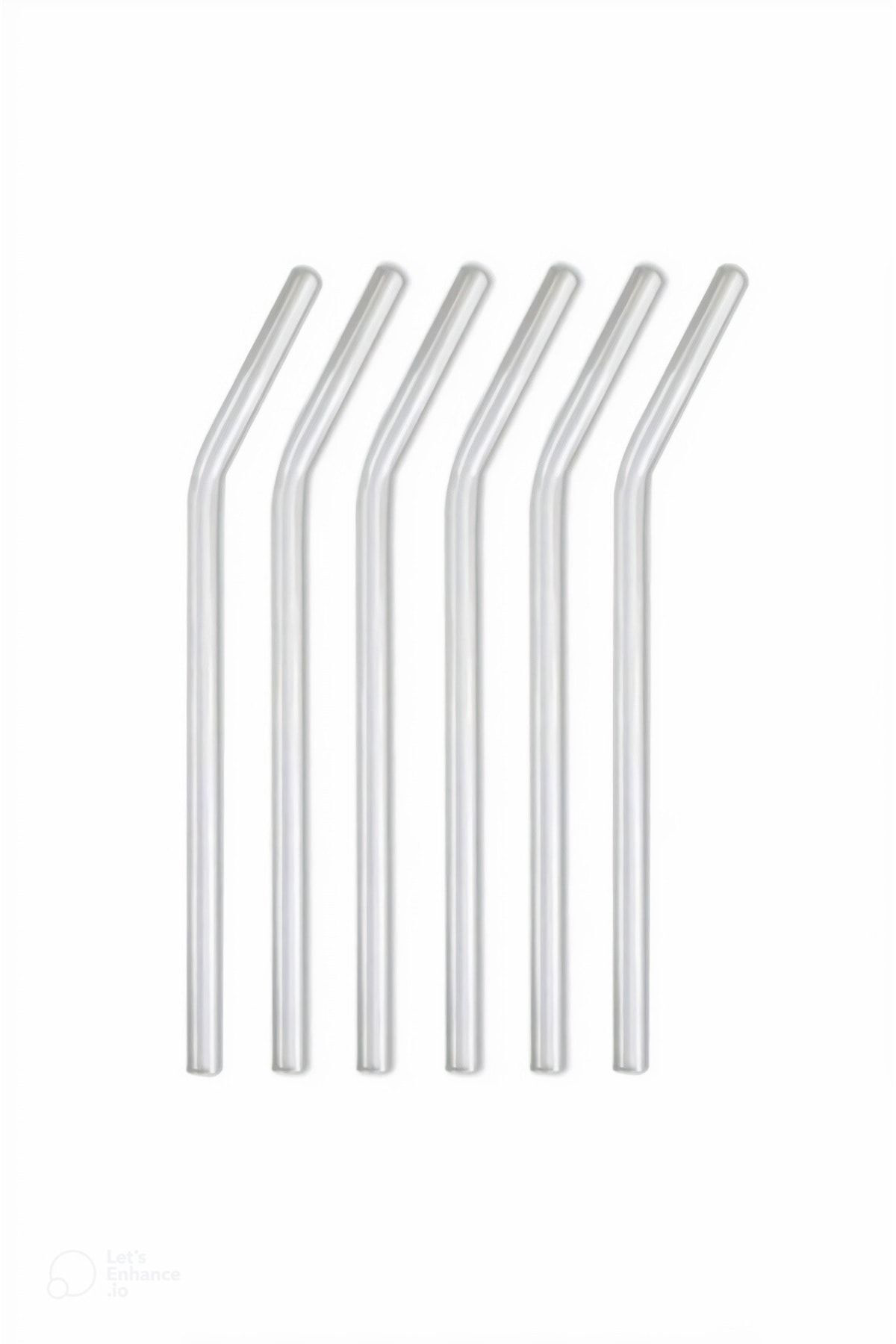 Şeffaf 6'lı Cam Eğimli Pipet