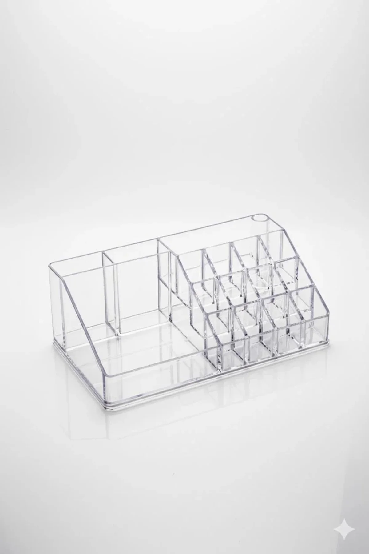 Şeffaf Akrilik Banyo Kozmetik Düzenleyici Organizer 13x22x8 cm