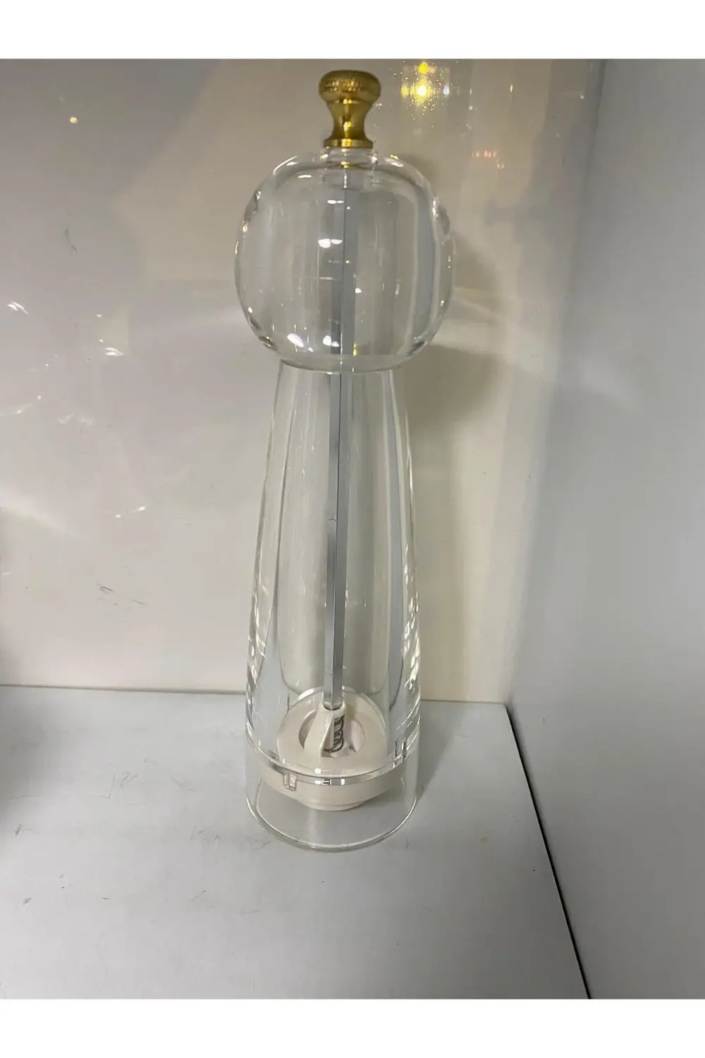 Şeffaf Akrilik Gold Detaylı Karabiber Öğütücü Değirmen