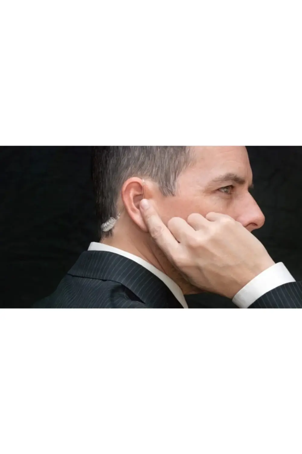 Şeffaf Akustik Boğazdan Mikrofon Polis Ajan Tipi Elden Tetikleme