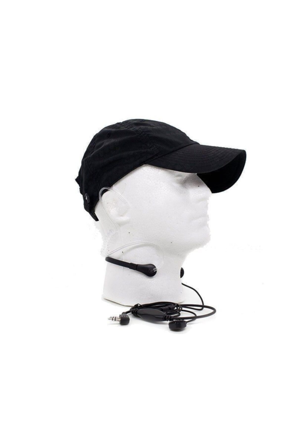 Şeffaf Akustik Boyun Mikrofonlu Polis Ajan Tipi Elden Tetikleme A