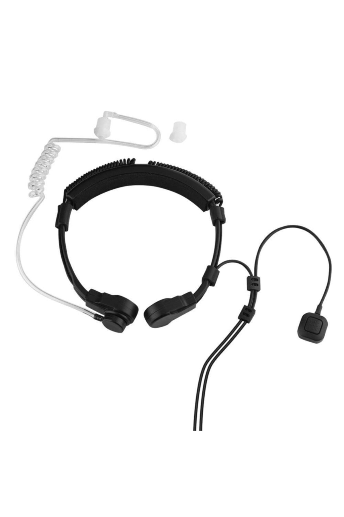 Şeffaf Akustik Boyun Mikrofonlu Polis Ajan Tipi Elden Tetikleme A