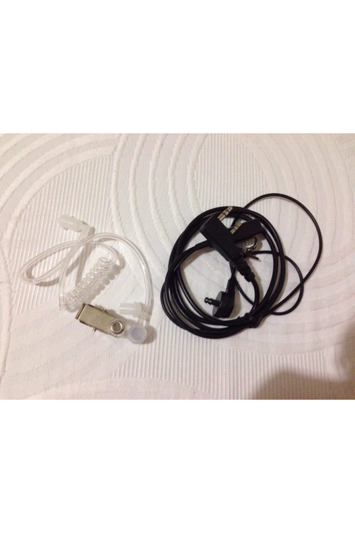 Şeffaf Akustik Silikon Tüp Kulaklık Elden Tetikli Bas Konuş Mikro