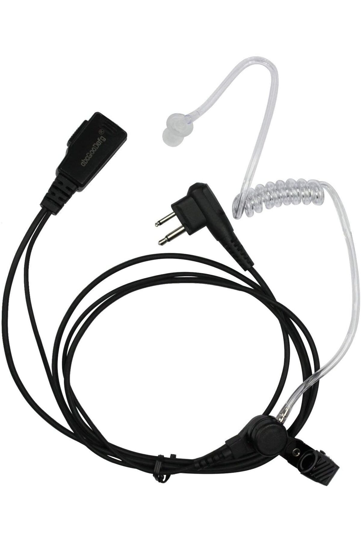 Şeffaf Akustik Silikon Kulaklık Elden Tetikli Bas Konuş Mikrofon 