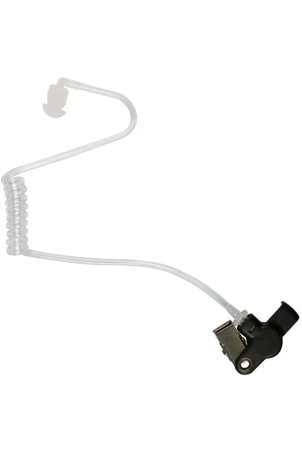 Şeffaf Akustik Silikon Kulaklık Elden Tetikli Bas Konuş Mikrofon