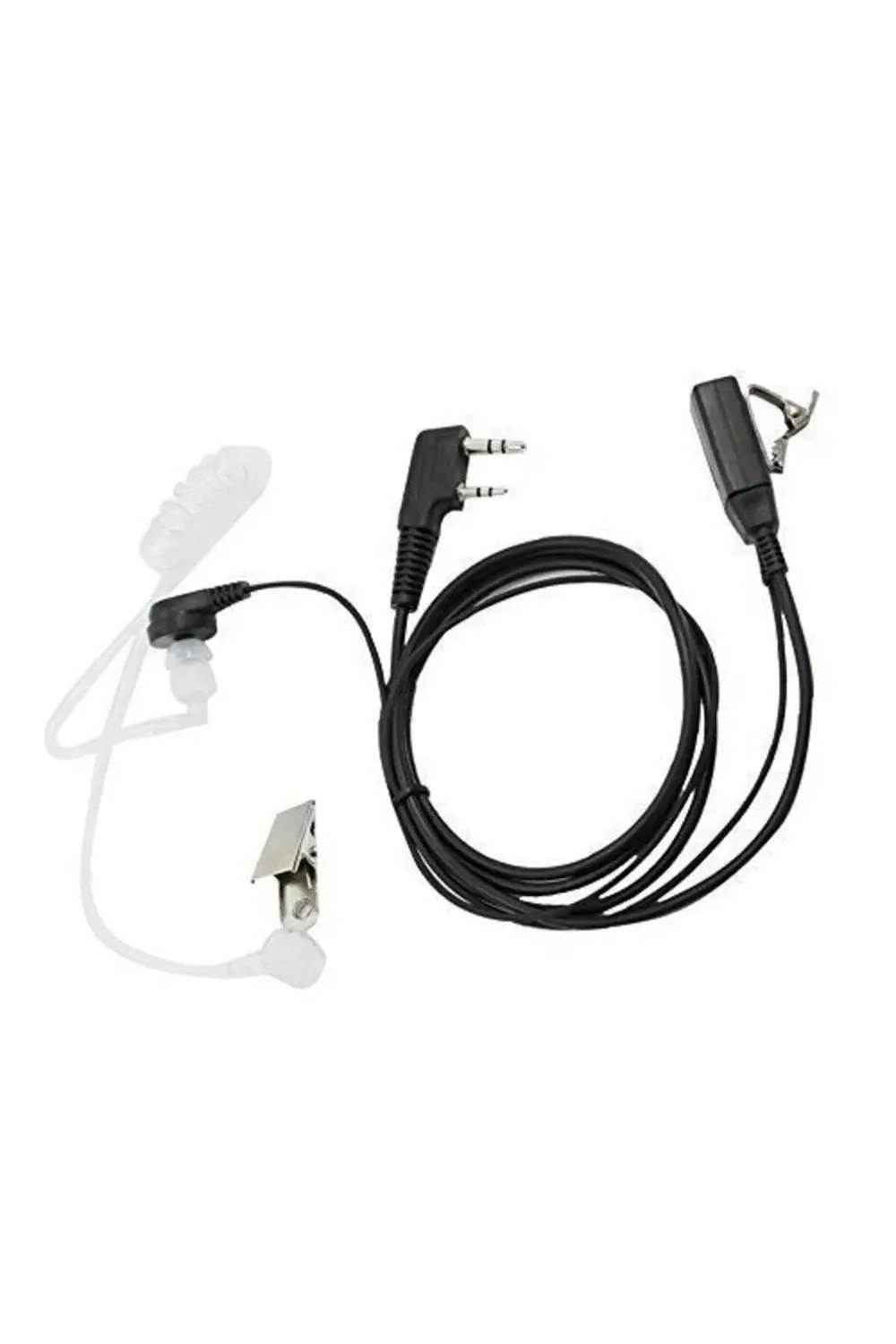 Şeffaf Akustik Silikon Kulaklık Elden Tetikli Bas Konuş Mikrofon