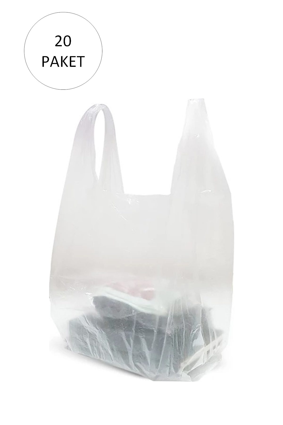 Just Cheap Store Şeffaf Atlet Poşet Büyük Boy 30X56 Cm 20 Paket Takriben 3.000 Ade