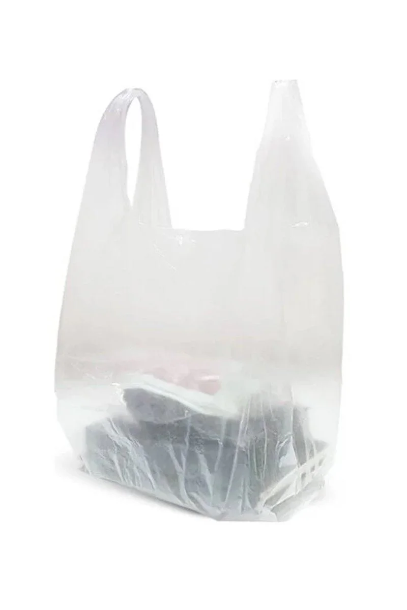 Şeffaf Atlet Poşet Küçük Boy 24x43 cm - 300 Adet Hışır Poşet | Market ve Manav Poşeti