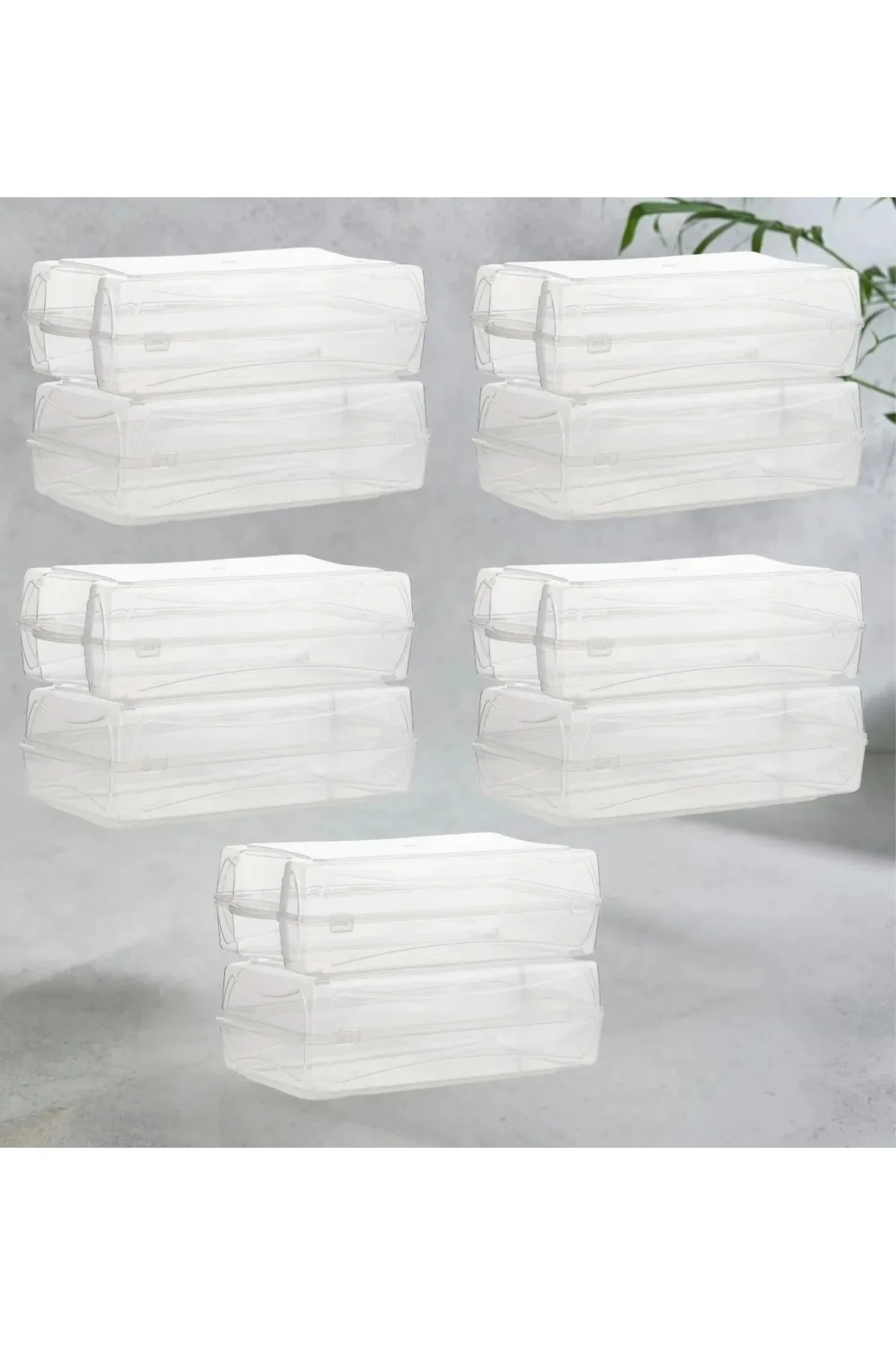 Şeffaf Ayakkabı Düzenleyici 10 Adet Şeffaf Ayakkabı Kutusu Organi