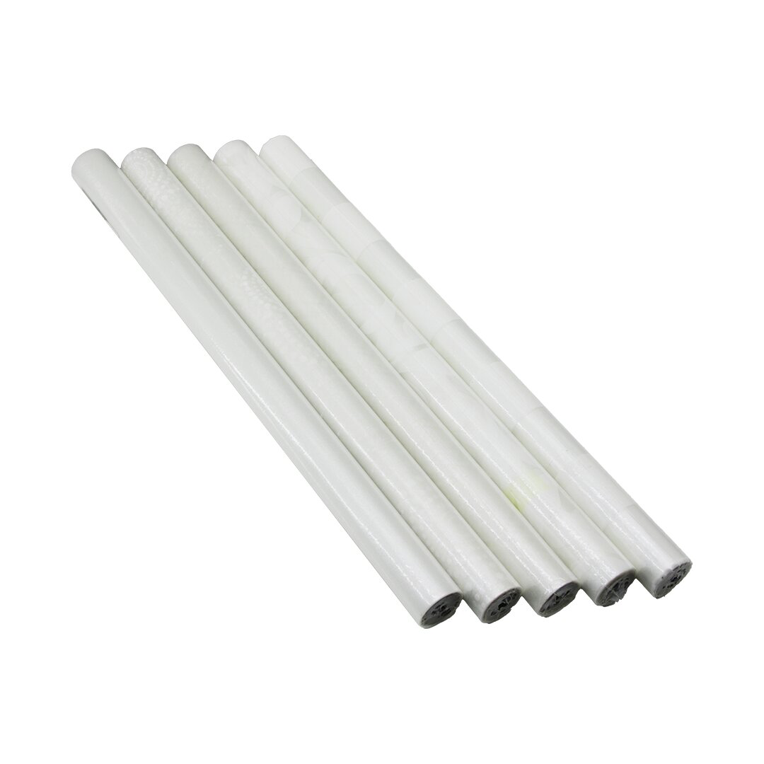 ŞEFFAF - BEYAZ DESENLİ 45CM X 2MT FOLYO YAPIŞKANLI DUVAR KAĞIT (4