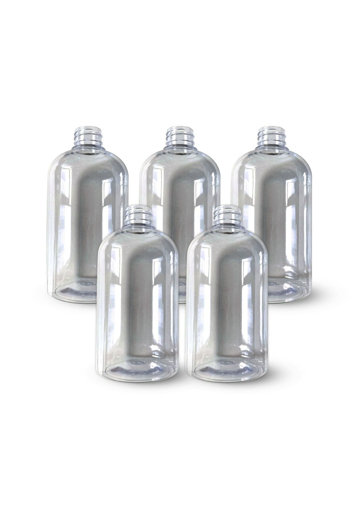 Pet Şeffaf Boş Şişe 500 Ml 5 Adet