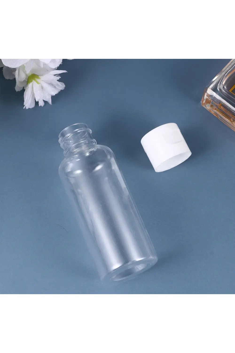 Şeffaf Boş Taşınabilir Sıkmalı Plastik Seyahat Şişesi Krem Şampua