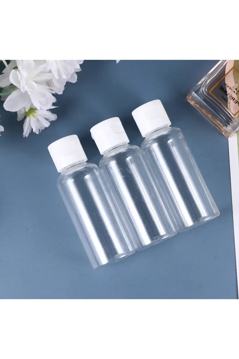 Şeffaf Boş Taşınabilir Sıkmalı Plastik Seyahat Şişesi Krem Şampua