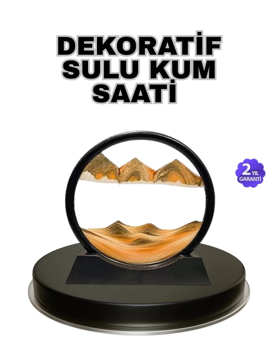 Şeffaf Dekoratif Kum Saati – Dayanıklı Gövde, Minimalist Stil, Masa ve Vitrin Aksesuarı - Lisinya