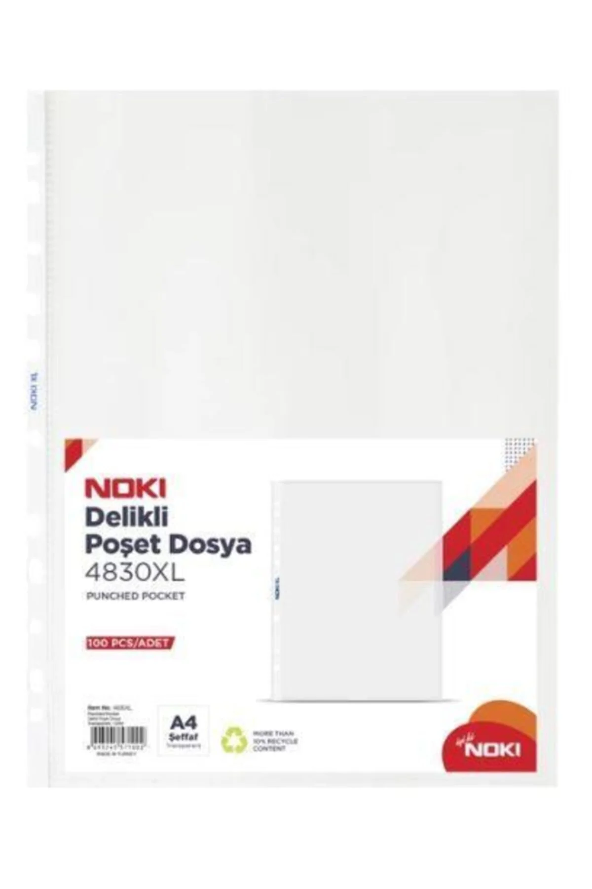 Şeffaf Dosya Poşet Dosya Föy 100'lü 4830 Xl 1 Pk