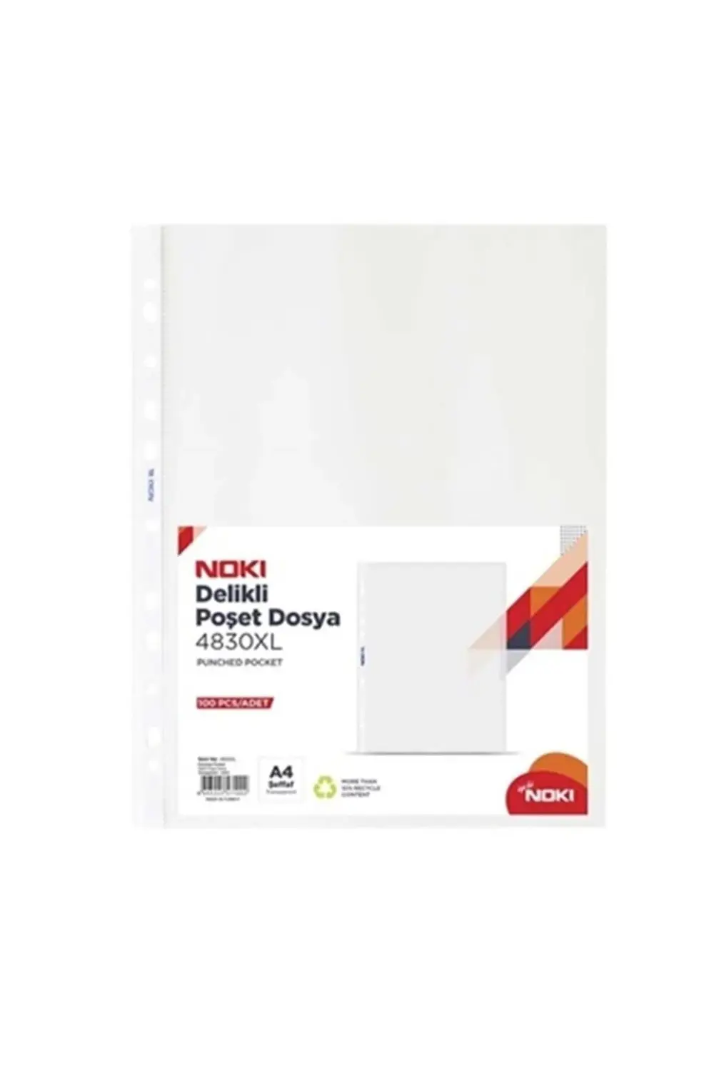 Şeffaf Dosya Poşet Dosya Föy 100'lü 4830 Xl 1 Pk