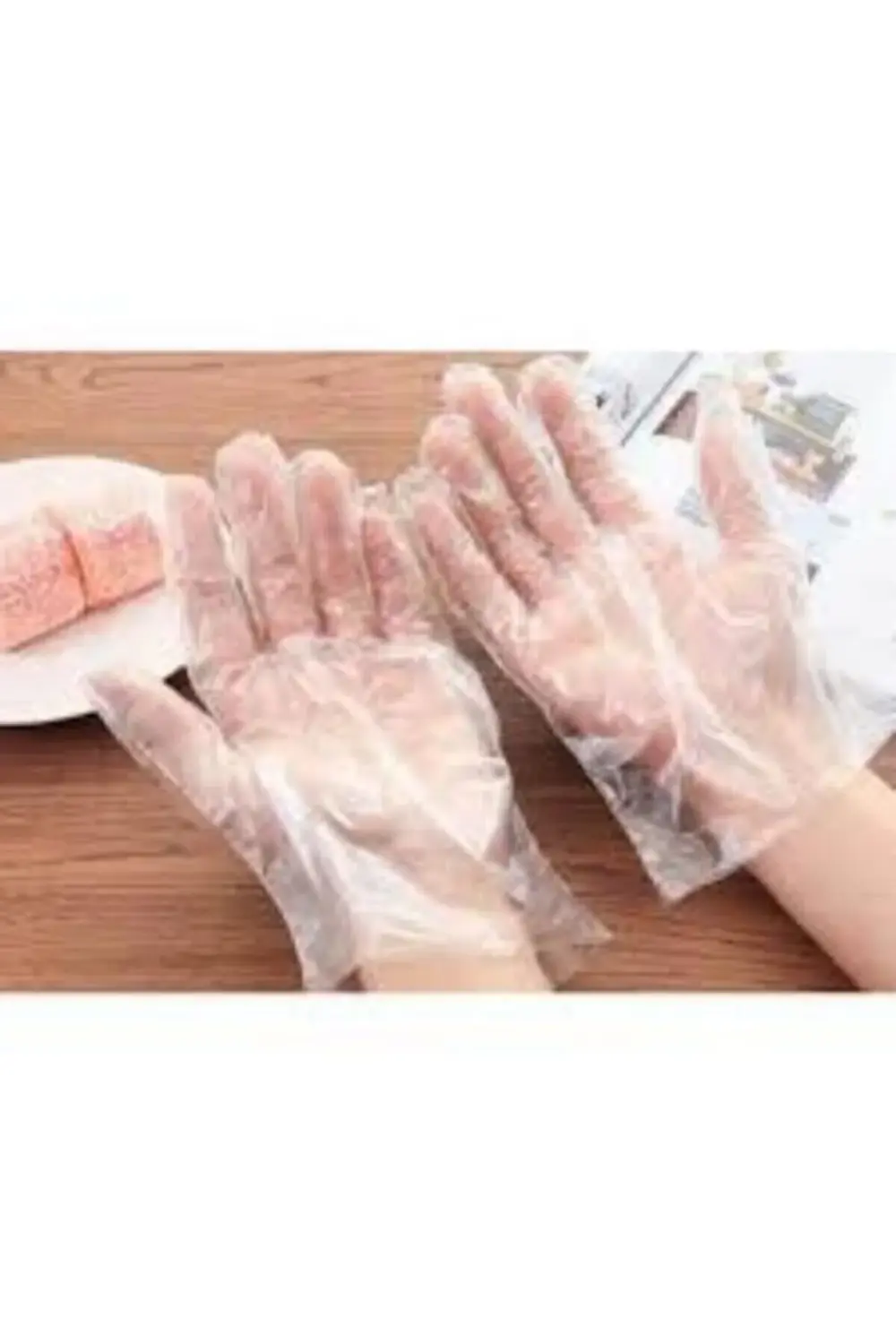 Şeffaf Eldiven 100 Adet Poşet Eldiven Seffaf Eldiven