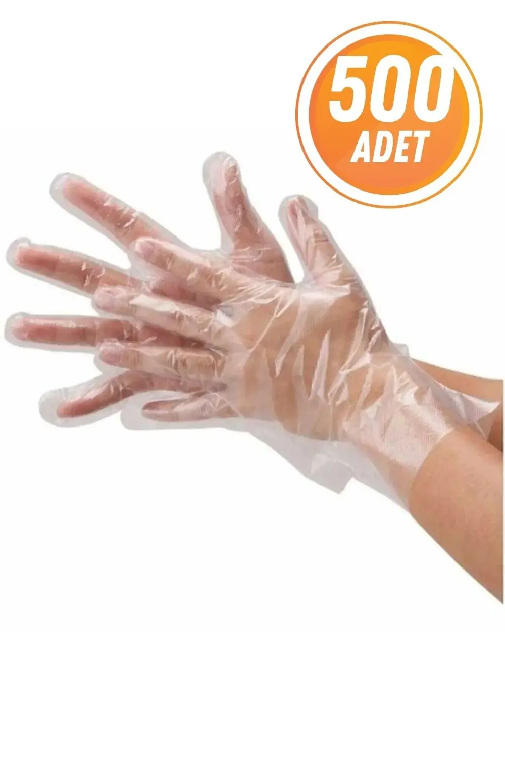 Şeffaf Eldiven 500 Adet Poşet Eldiven Kullan At