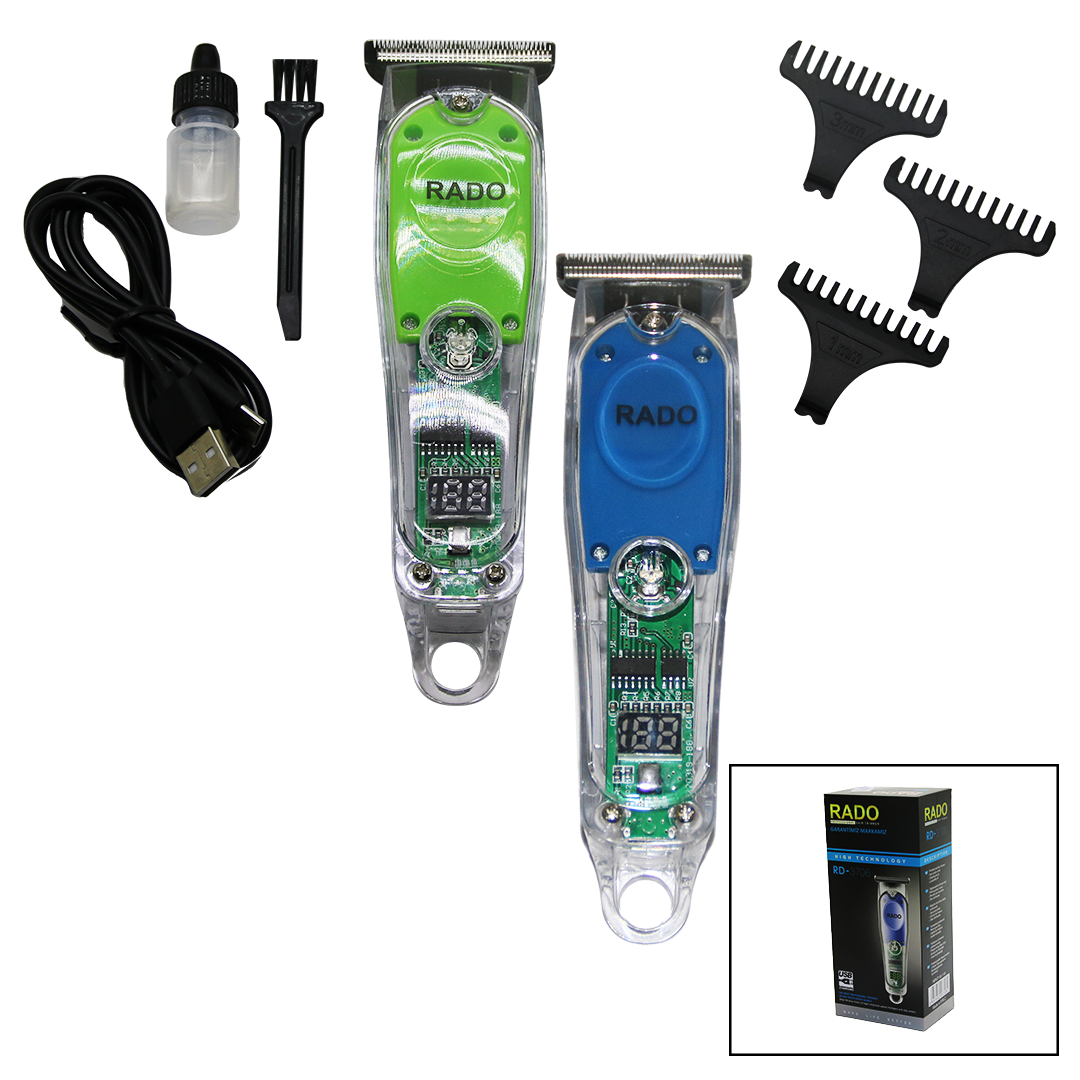 Just Cheap Store Şeffaf Gövde 2 Kademeli Turbo - Led Göstergeli Usb Şarjli Saç Sak