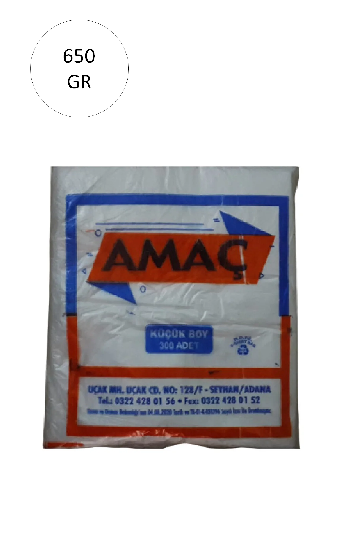 Şeffaf Hışır Atlet Poşet Küçük Boy 25x42 Cm 650 Gr (1 Paket-Takri