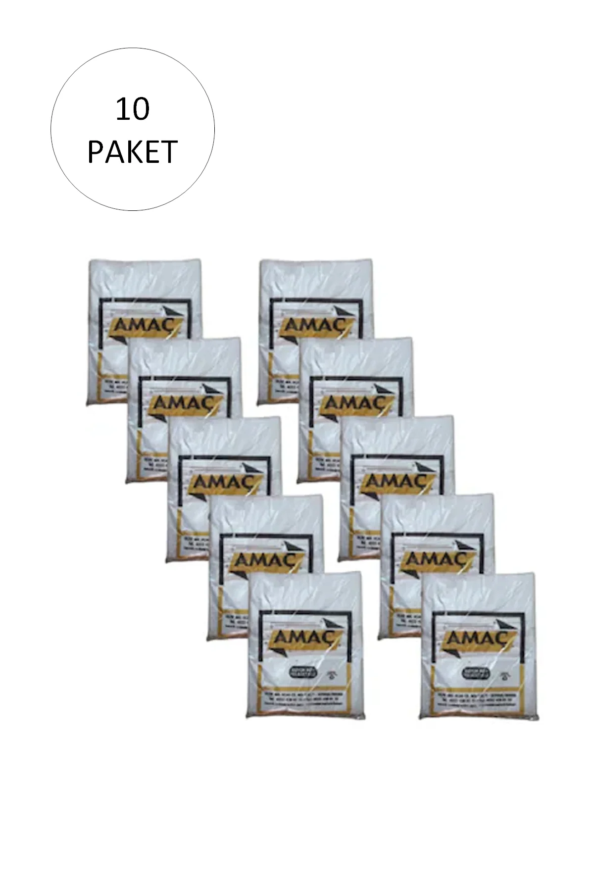 Şeffaf Hışır Atlet Poşet Büyük Boy 29x52 Cm 650 Gr (10 Paket-Takr