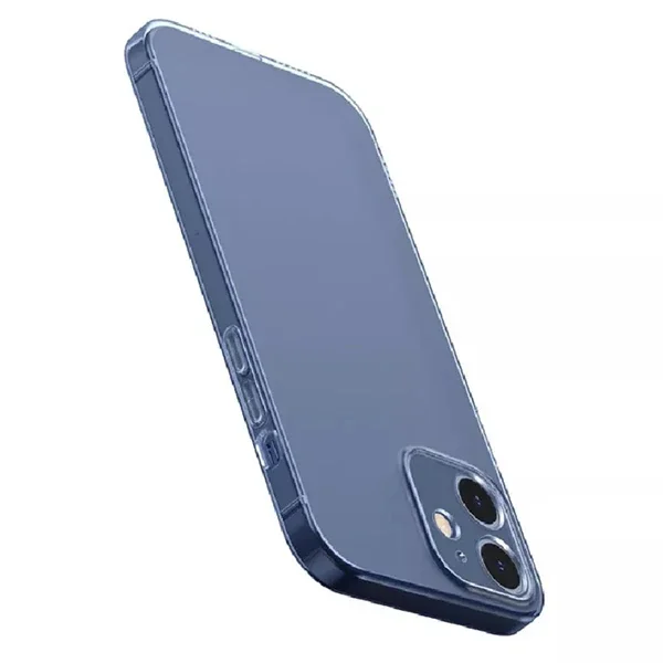 Şeffaf iPhone 12 Kılıf 6.1” - Sarılmaz Kamera Korumalı İnce Silikon Kabuk