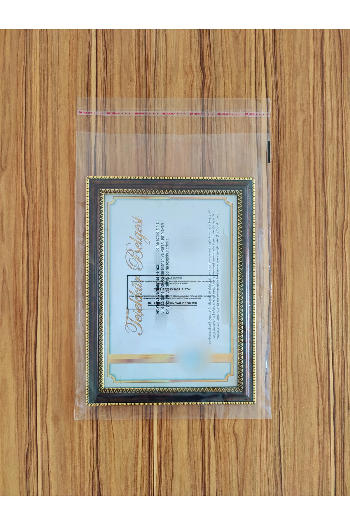 Şeffaf Jelatin Poşet (30*45+5 Cm) Bantlı Yapışkanlı (100 Adet)