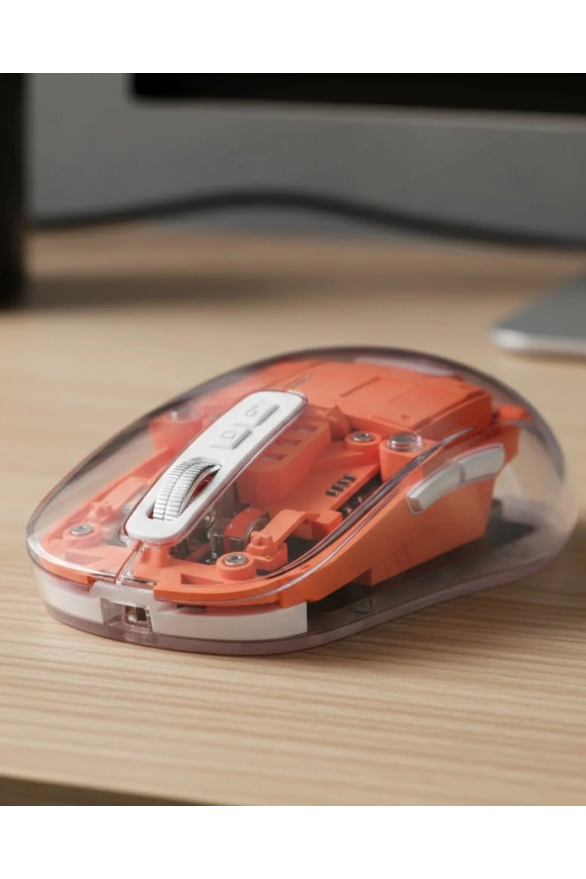 Şeffaf Kablosuz Mouse Bluetooth Bağlantılı Sessiz Tıklama