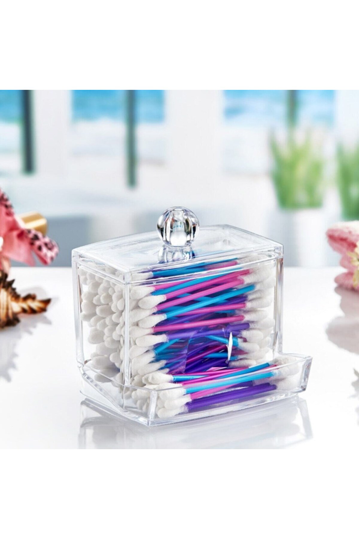 Ok Aksesuar Şeffaf Kapakli Kulak Temizleme Çubuğu Organizatörü Saklama Kutusu Ok Aksesuar Şeffaf Kapakli Kulak Temizleme Çubuğu Organizatörü Saklama Kutusu