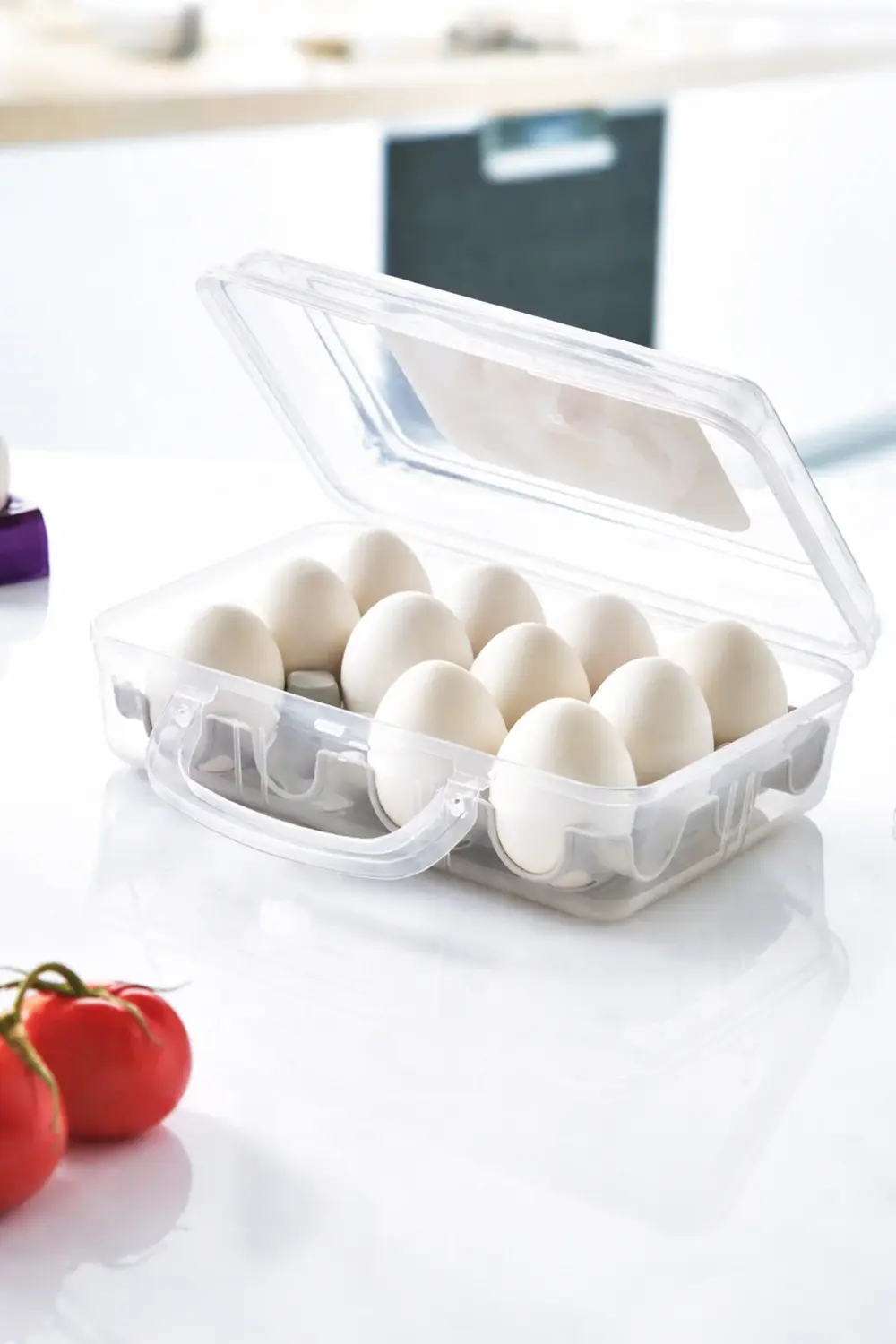 Şeffaf Kapaklı Yumurta Saklama Kutusu 12’li – Taşıma Saplı – 15,5 Şeffaf Kapaklı Yumurta Saklama Kutusu 12’li – Taşıma Saplı – 15,5