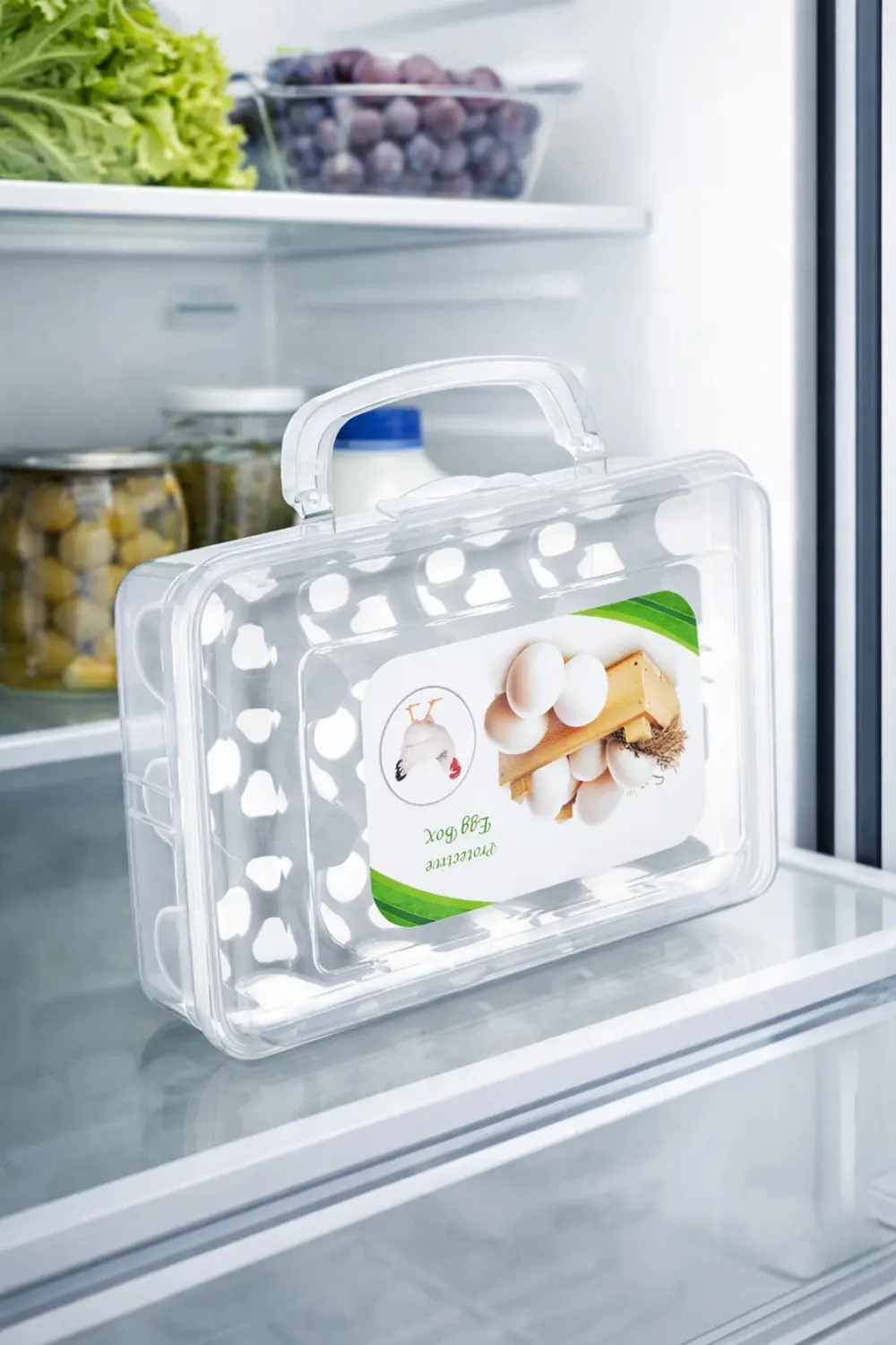 Şeffaf Kapaklı Yumurta Saklama Kutusu 12’li – Taşıma Saplı – 15,5 Şeffaf Kapaklı Yumurta Saklama Kutusu 12’li – Taşıma Saplı – 15,5