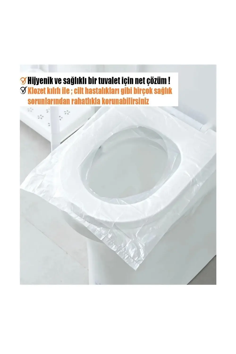 ŞEFFAF KLOZET KAPAĞI KILIFI (25 ADET)