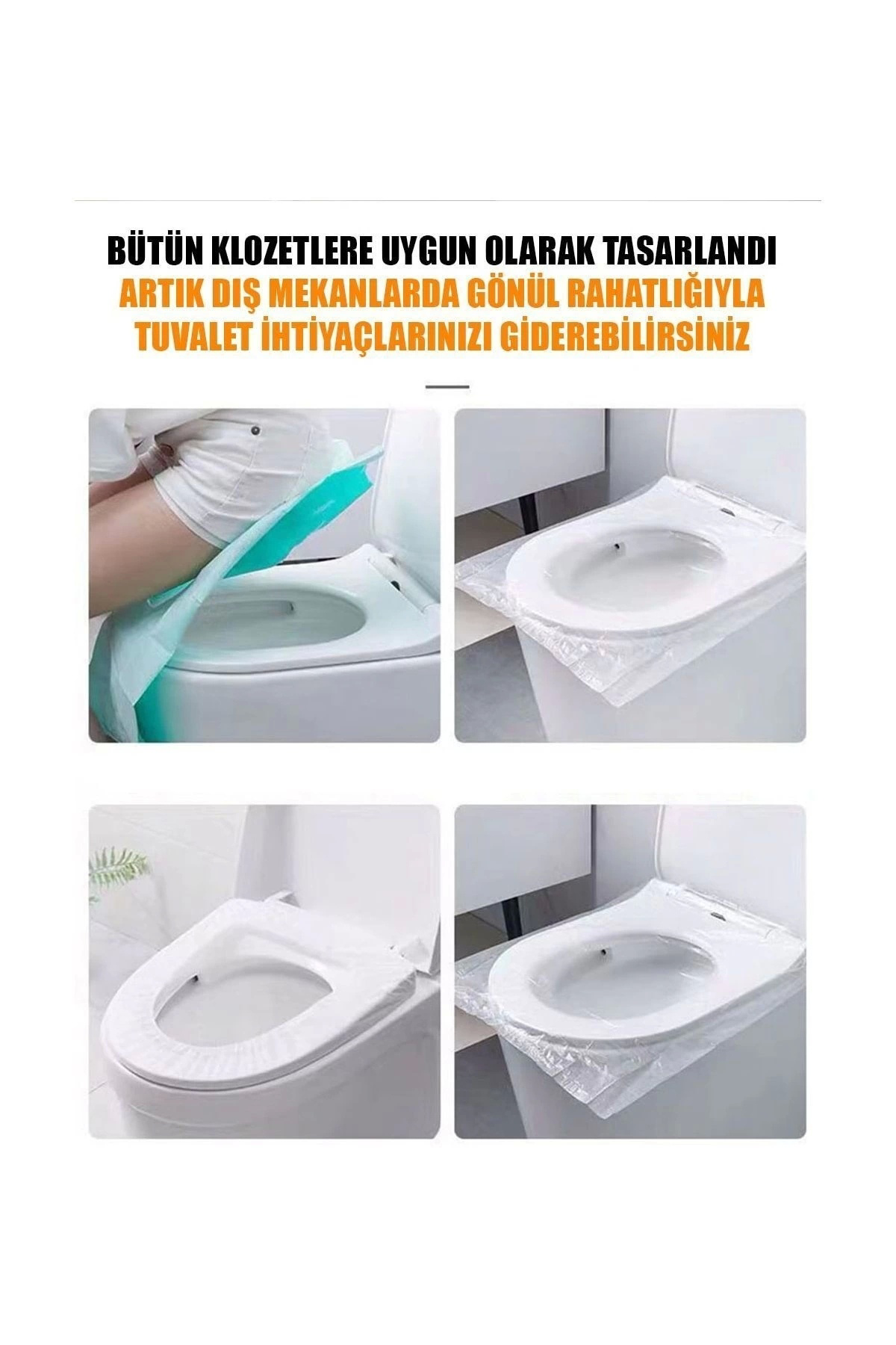 ŞEFFAF KLOZET KAPAĞI KILIFI (25 ADET)