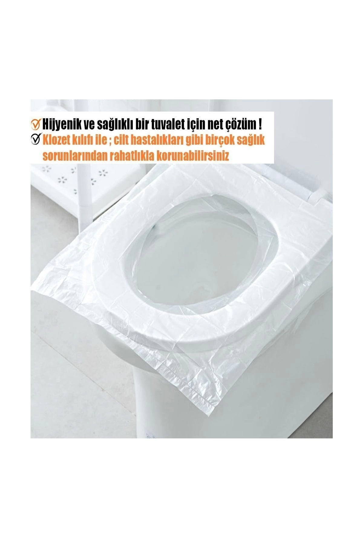 ŞEFFAF KLOZET KAPAĞI KILIFI (25 ADET)