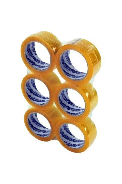 Şeffaf Koli Bandı - 40mm 100m Güçlü Yapışkan Paketleme Bandı (6 Adet) Fiyatı, Yorumları ve Özellikleri