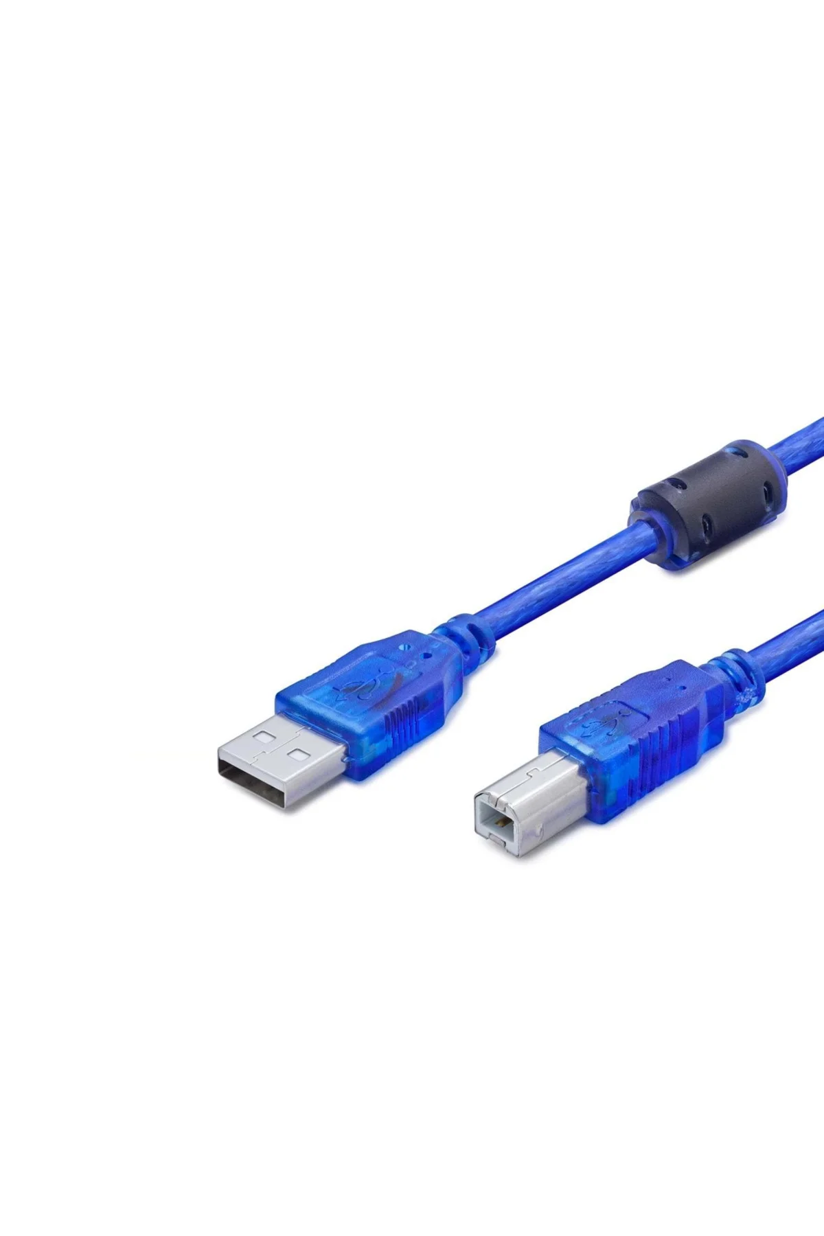 Şeffaf Mavi Usb Printer Kablosu 1.5M Tak Çalıştır Şeffaf Mavi Usb Printer Kablosu 1.5M Tak Çalıştır