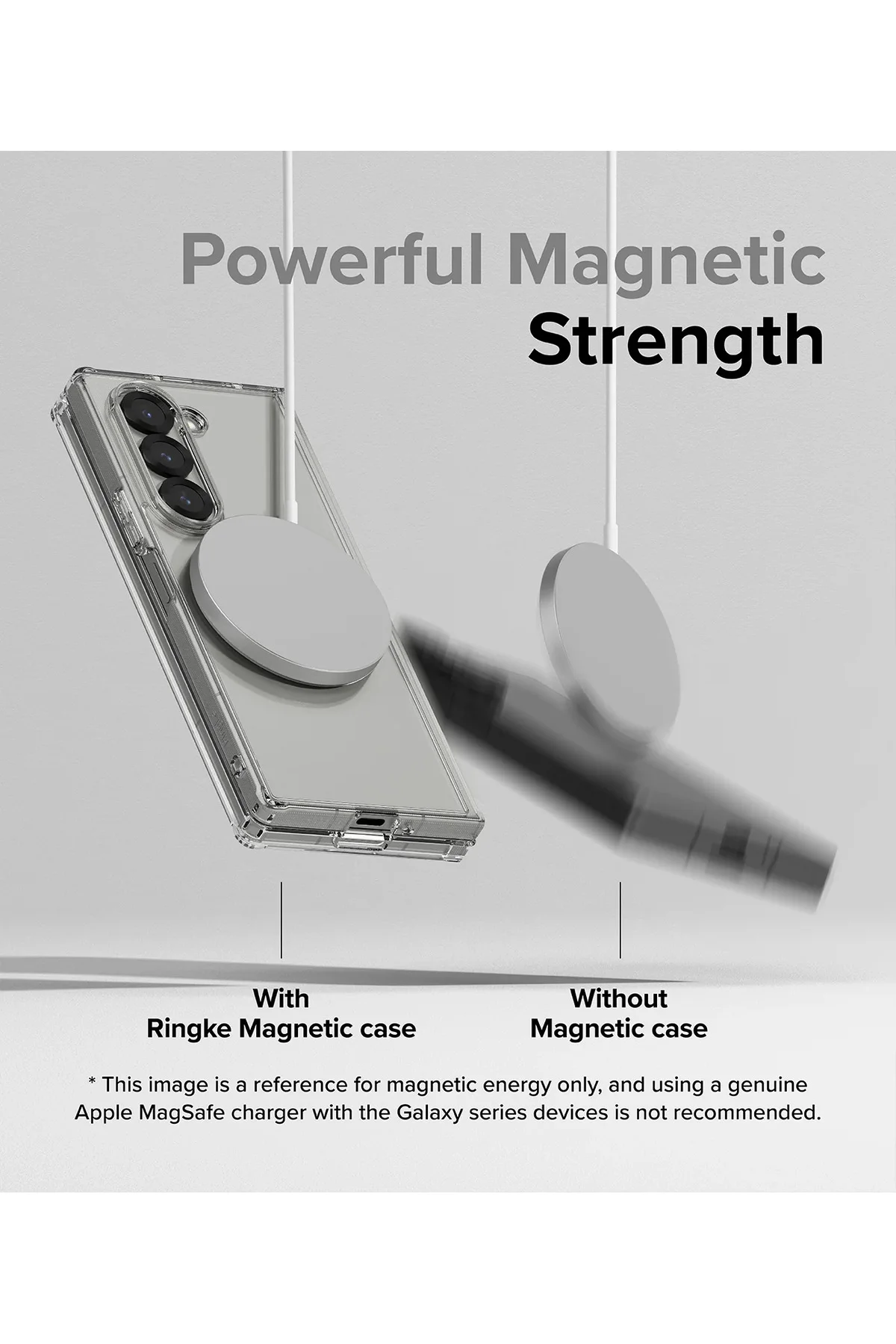 Şeffaf Mika Sararmaz Sert Magsafe Kılıf Galaxy Z Fold 6